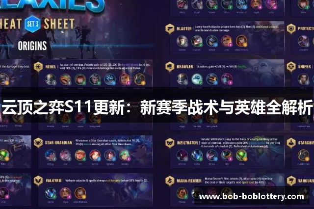 云顶之弈S11更新：新赛季战术与英雄全解析